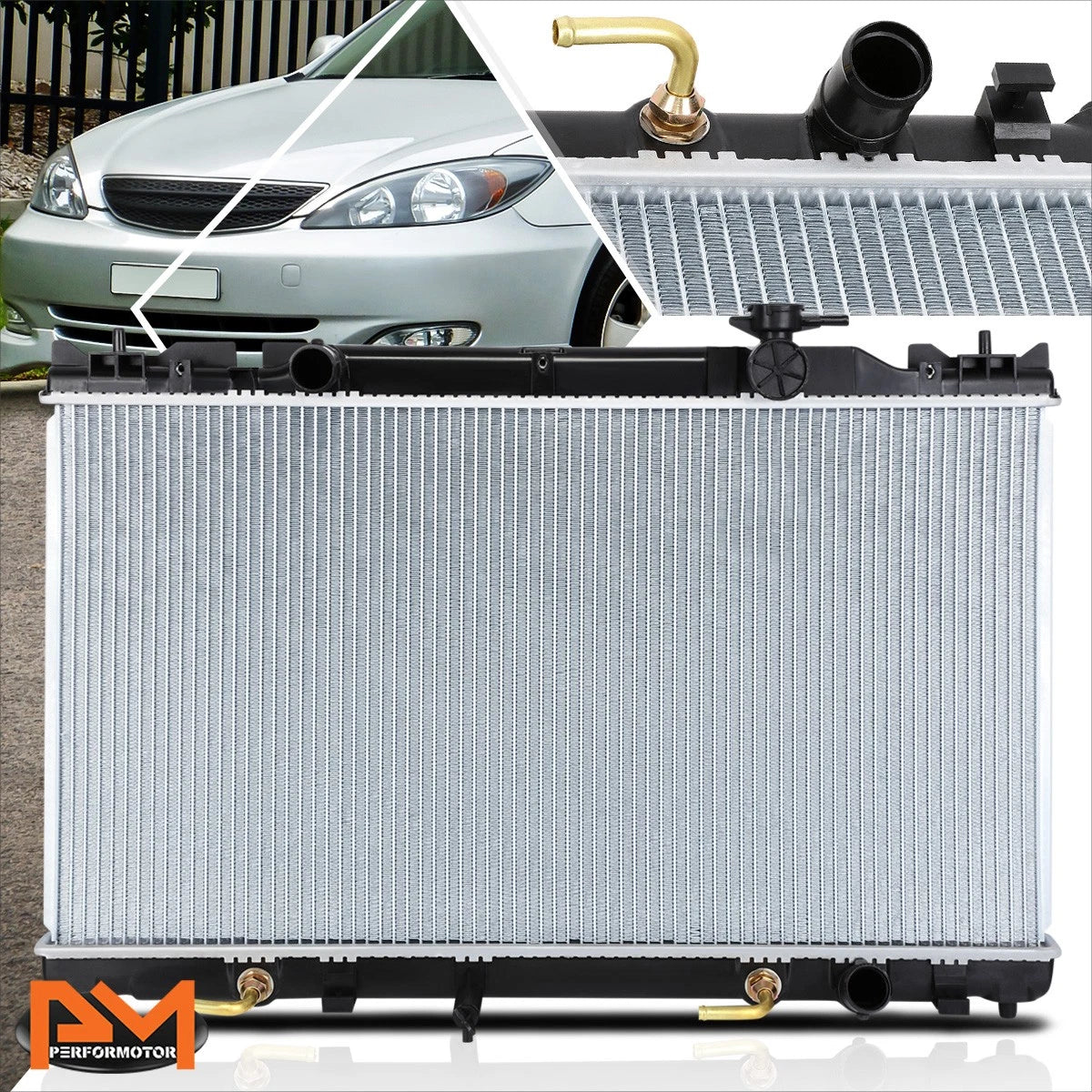 Aluminum Core Radiator for Toyota Camry L4 AT (2002–2006) DPI-2437
