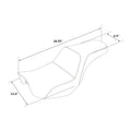Black Driver Passenger Seat for Harley Dyna Fat Bob Super Wide Glide (2006–2017)