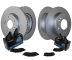 Front & Rear Brake Kit Disc Rotors & Akebono Pads for Hyundai Kia (FWD)
