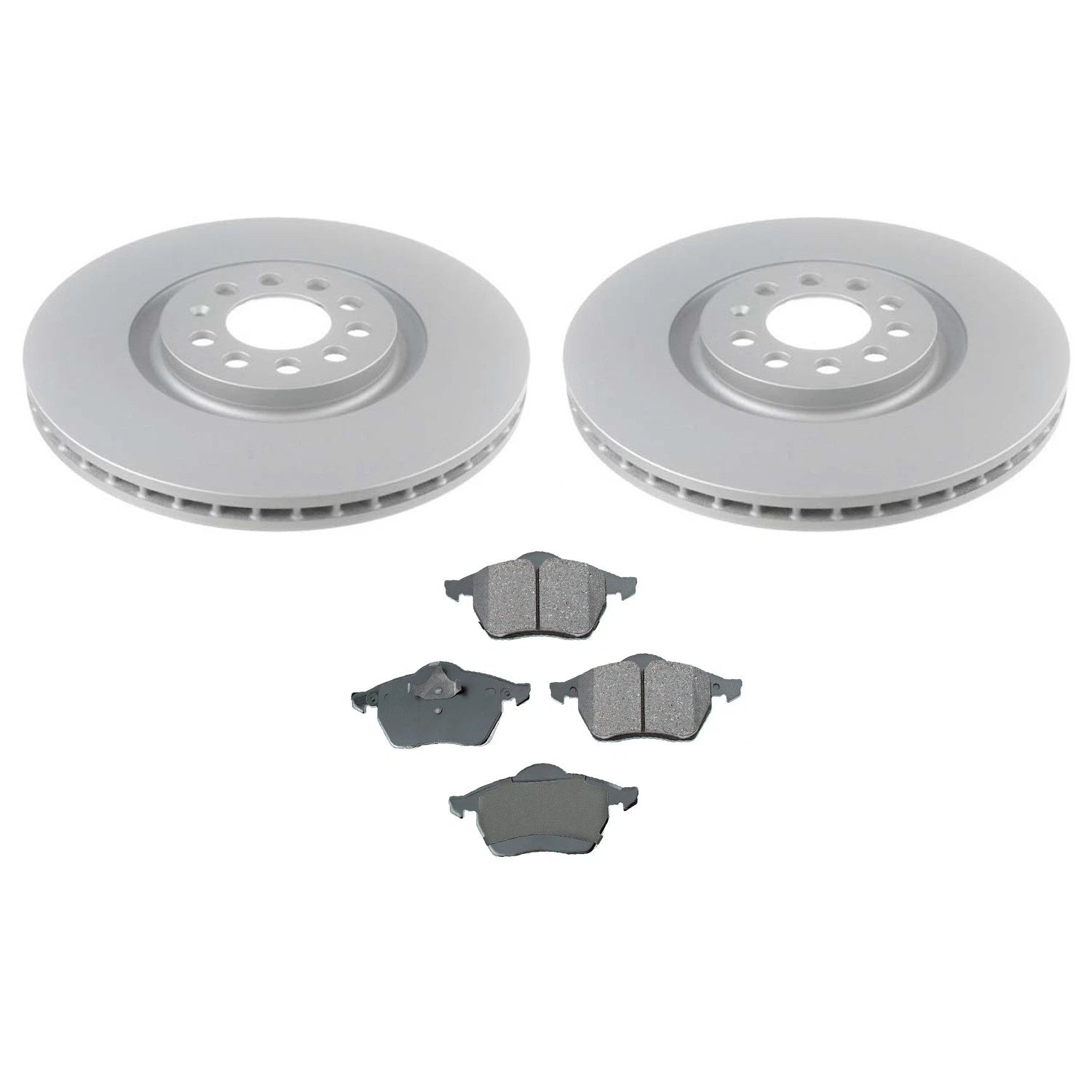 Front Rotors & Akebono Ceramic Brake Pads Kit for Audi TT Quattro