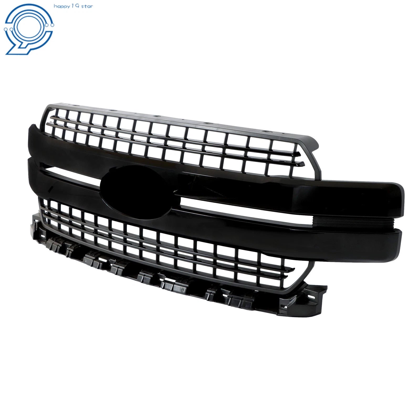 Front Bumper Grille for Ford F150 Lariat (2018–2020) Gloss Black