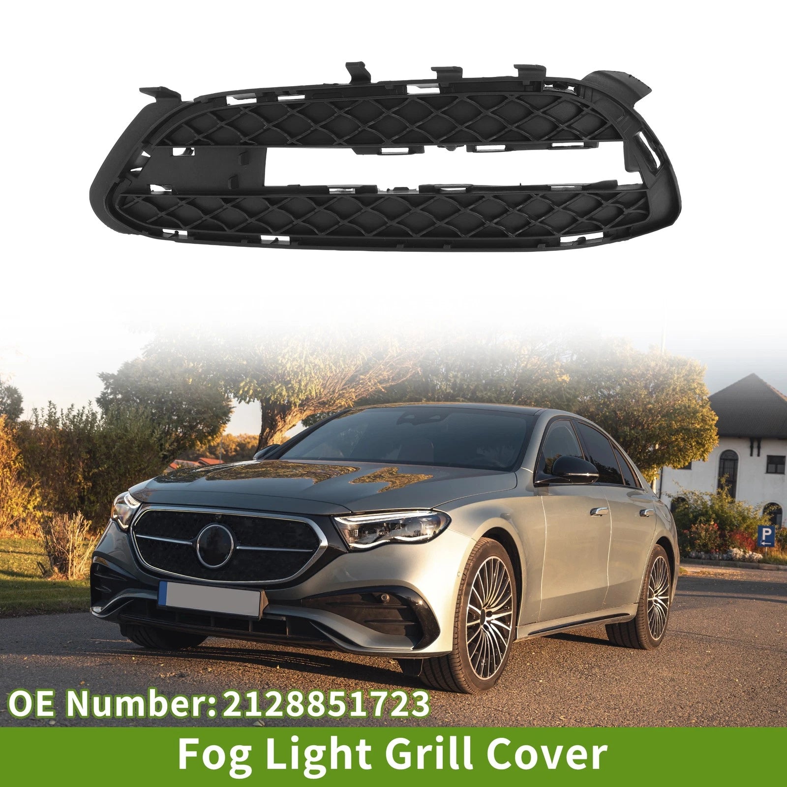 1pc Fog Light Grill for Mercedes-Benz E-Class (2009–2013) No. 2128851723