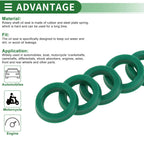 Set of 5 Oil Seal Rotary Shaft Seal 10x15x3mm High Pressure Green for Various Models