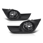 Projector Headlights for Kia Forte 5 Koup (2014–2016) Black Housing Amber Side