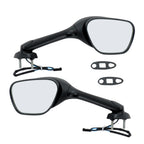 Black Mirrors with Smoke Turn Signals for Suzuki GSXR 600 750 1000 (2005–2015)