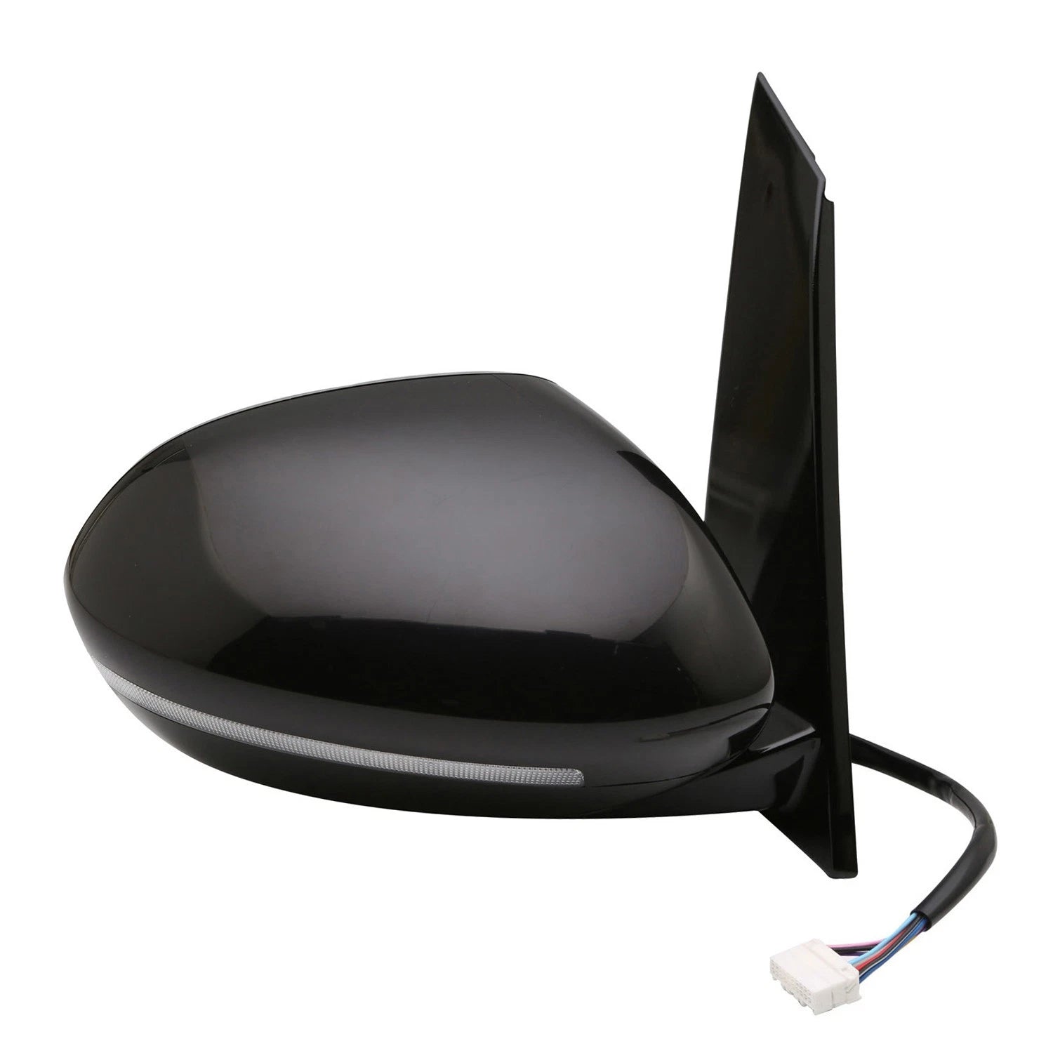 Replacement Ready to Paint Passenger Side Door Mirror with Memory for Toyota (2007–2013)