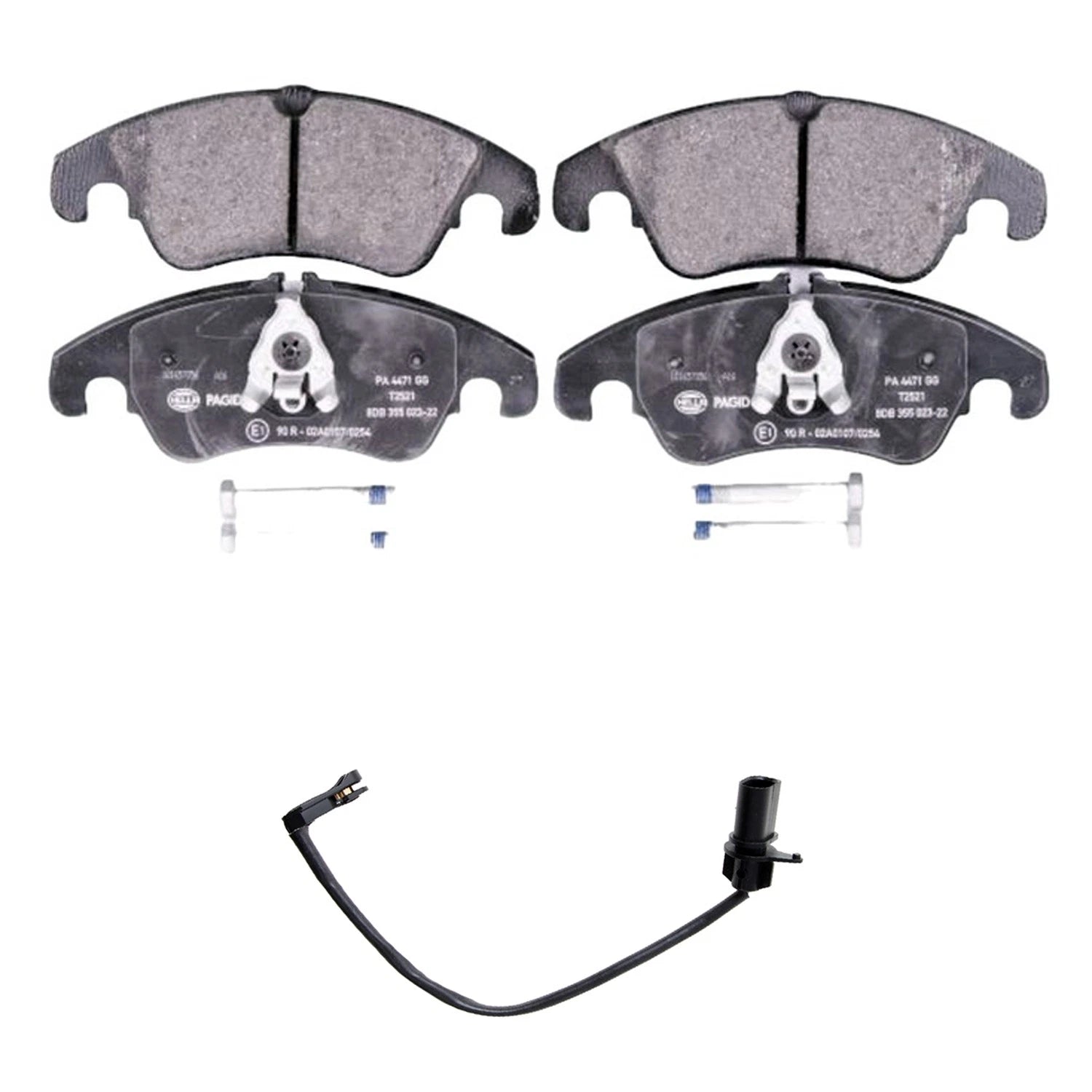 Hella Front Low-Met Disc Brake Pad w/Sensor for Audi A7 Quattro (2012–2018)