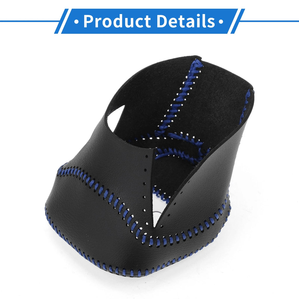 Gear Shift Knob Cover for Nissan Rogue (2021–2024) Black Carbon Fiber Blue