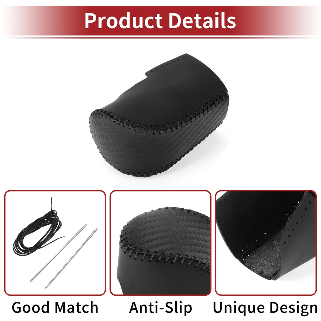 Car Gear Shift Knob Cover for Honda HR-V (2023–2024) Black Carbon Fiber