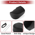Car Gear Shift Knob Cover for Honda HR-V (2023–2024) Black Carbon Fiber