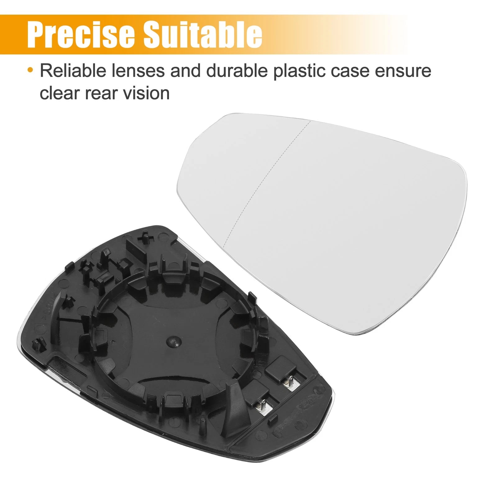 Heated Right Side Rearview Mirror Glass for Audi A3 8P1 S3 (2003–2013) No. 8V0857536C
