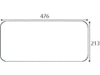 Lower Rear Glass for LP Case 3210 3220 3230 4210 4220 4230 4240 Tractors
