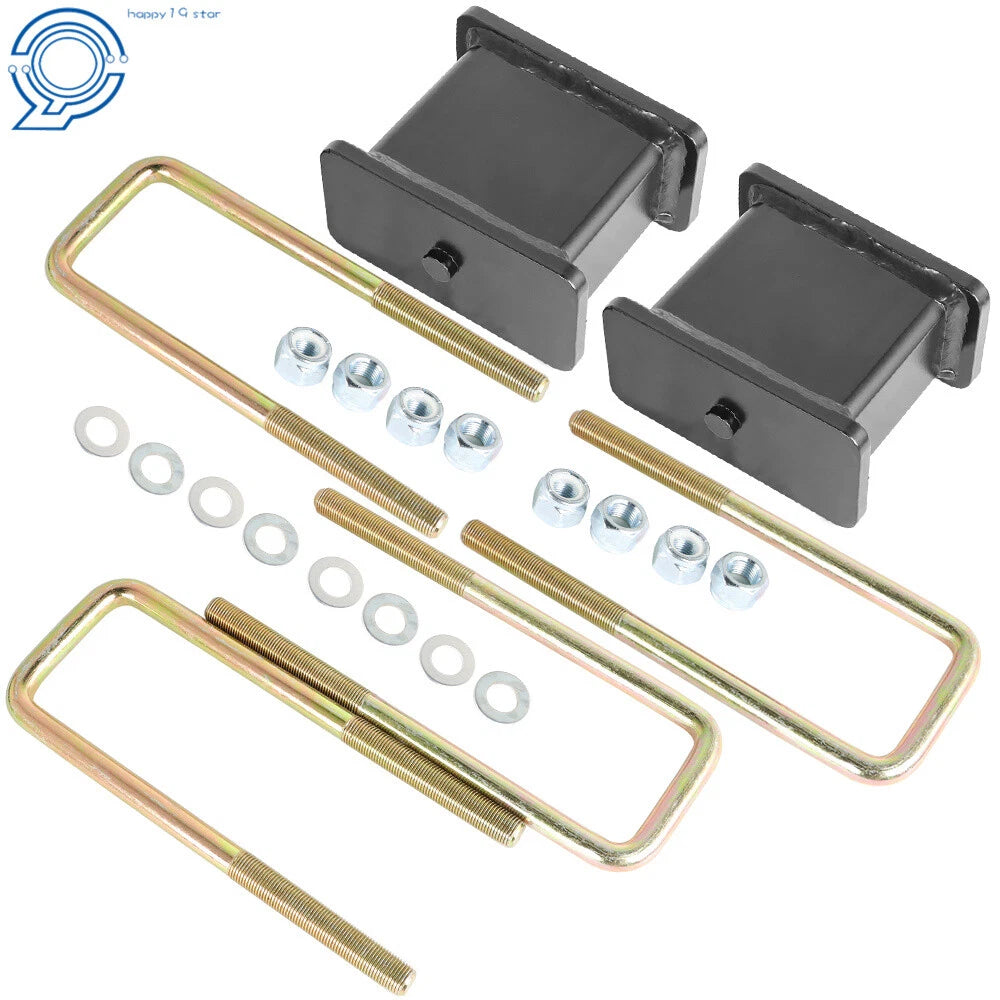 4" Rear Lift Blocks Kit with Ubolts for GMC Sierra 1500 (1999–2007)