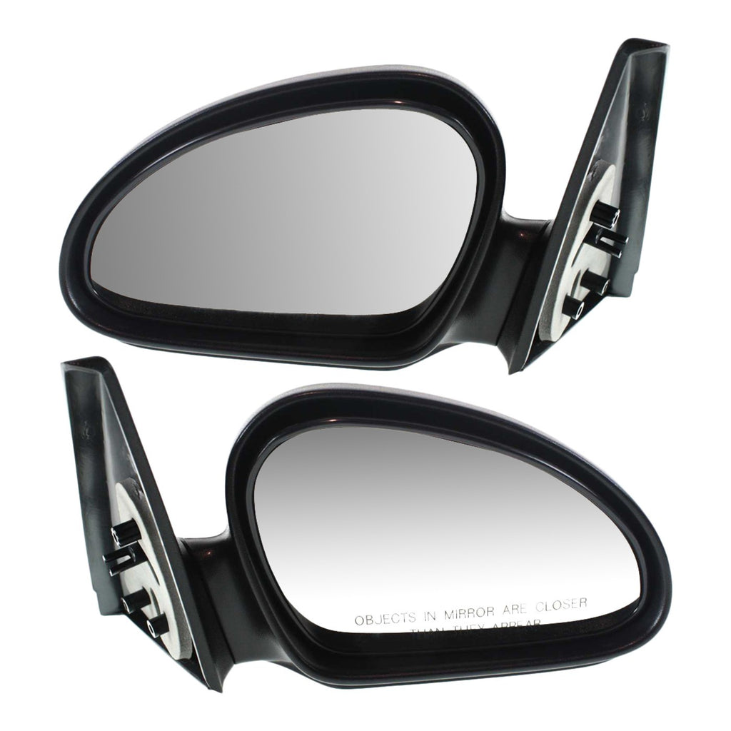 Set of 2 Manual Mirrors for Ford Escort (1998–2003) Textured Black