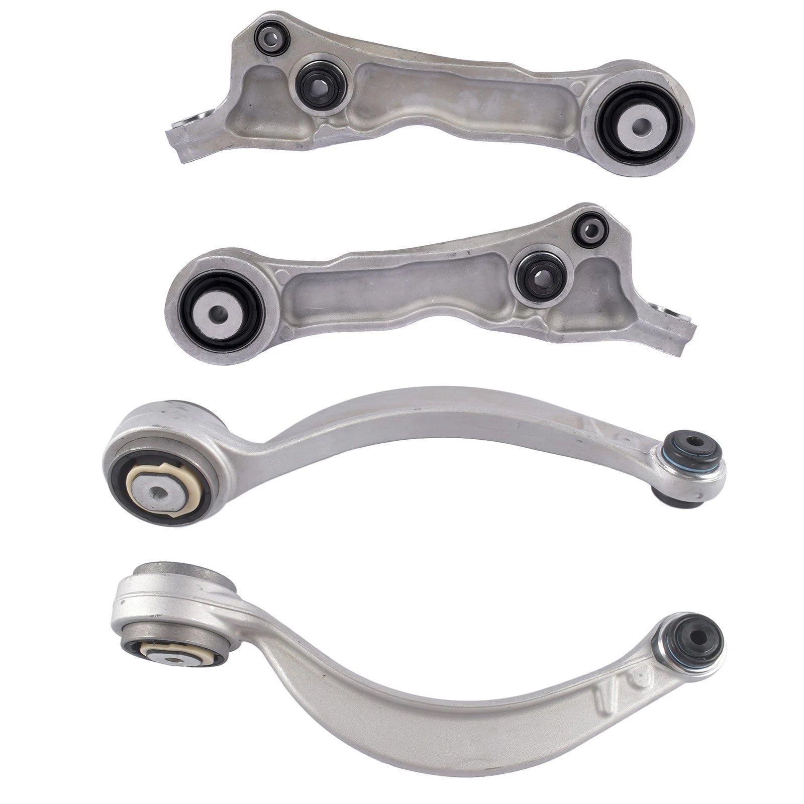 Set of 4 Control Arms Front Lower for Jaguar XJ8 XJR (2004–2009) S-Type (2003–2008)