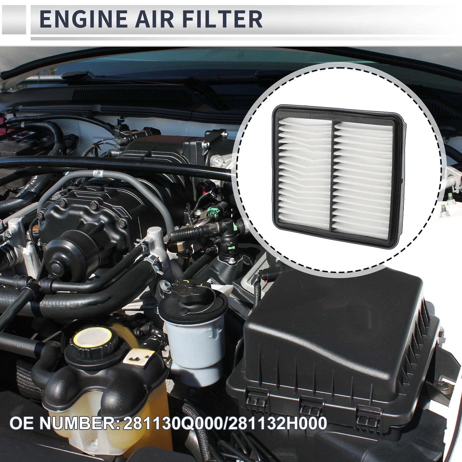 Engine Air Filter No. 281130Q000/281132H000 for Hyundai Elantra (2007–2010)