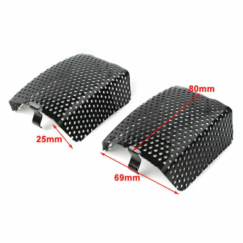 Black Steel Front Caliper Screen Inserts for Harley V-Rod (2008-2019)