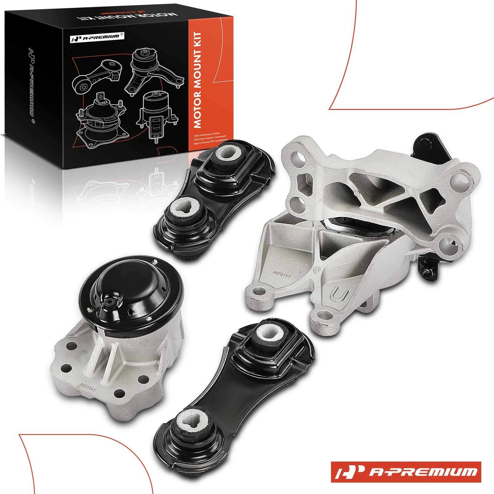 Set of 4 Motor Mounts for Ford Taurus Flex (2008–2019)