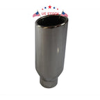 Stainless Steel Exhaust Tip for Universal Fit (2.5" Inlet, 4" Outlet)