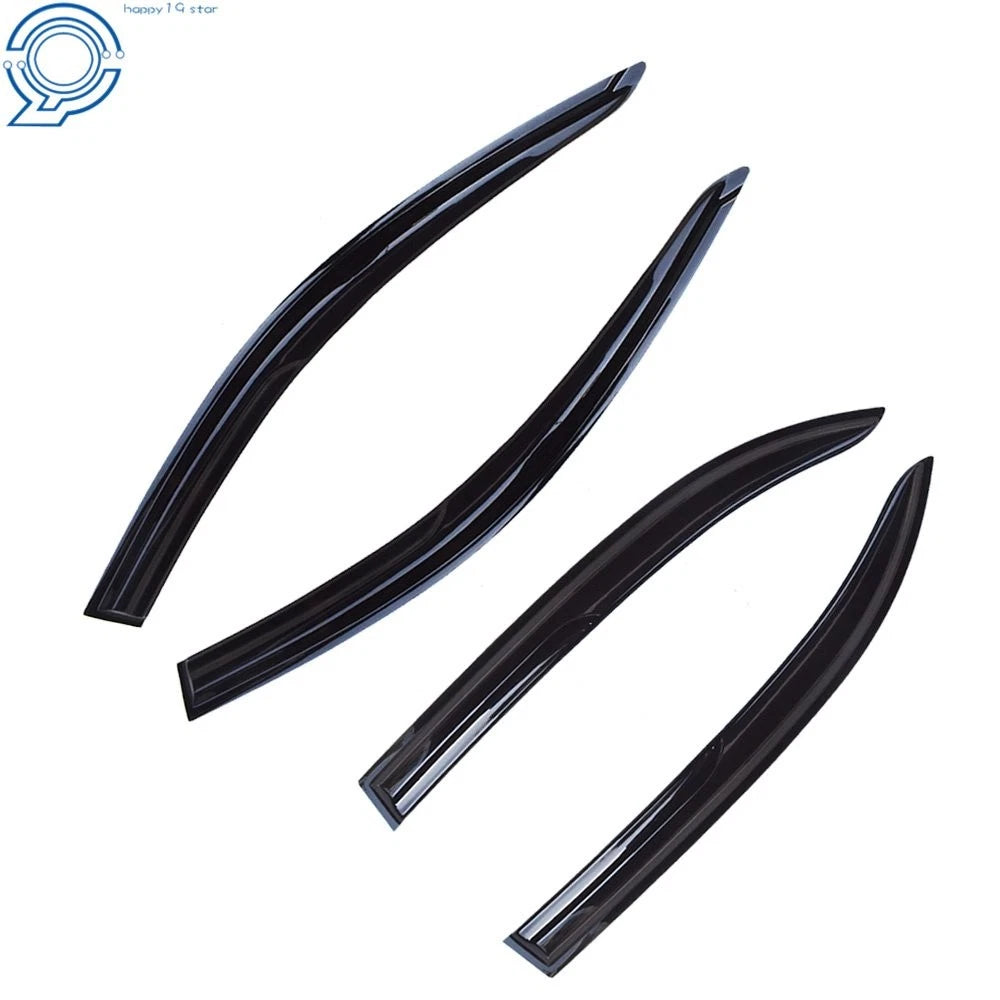 Set of 4 Window Visor Rain Guards for Toyota Corolla (2003–2008) Smoke