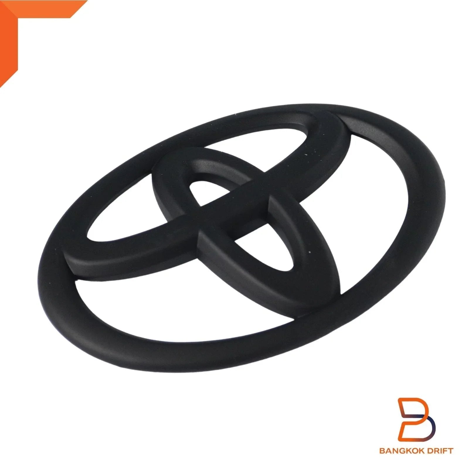 Matte Black 16cm Grille Logo Emblem Badge for Toyota Hilux Vigo (2005-2014)