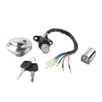 Ignition Switch Fuel Gas Cap Helmet Seat Lock Key Set for Honda Rebel 250 (1985-2016)