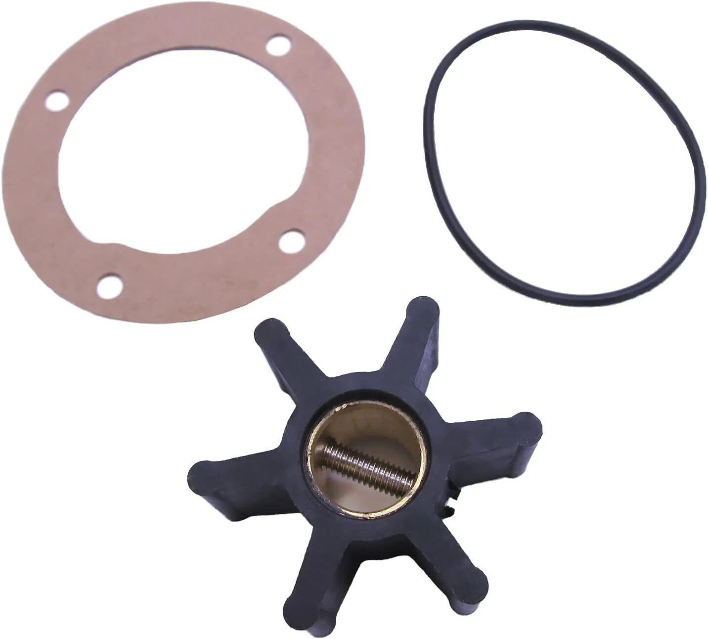 Water Pump Impeller Kit for Yanmar (104211-42070), Jabsco (4528-0001), Volvo (803729)