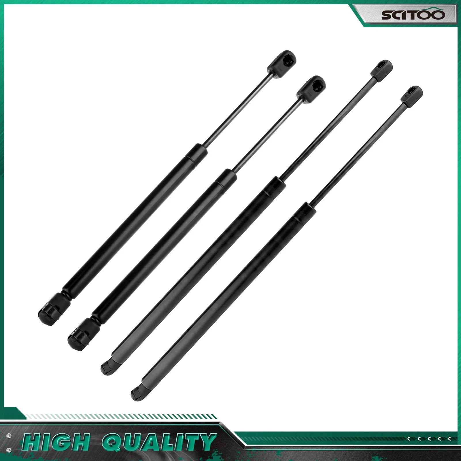 2 Tailgate Hatch + 2 Hood Lift Supports for Ford Explorer (2002–2005)