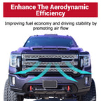 Chrome Grille Overlay Covers for GMC Sierra 2500 3500 HD (2020–2023)