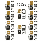 Set of 10 Carburetor Repair Kits for STIHL TS410 TS420 (ZAMA RB-151 4238 007 1061)