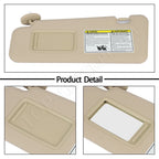 Set of 2 Beige Sun Visors for Toyota Highlander (2008–2013)