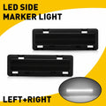 2X LED Smoked Front Side Marker Lights for Camaro Firebird (1982–1992)
