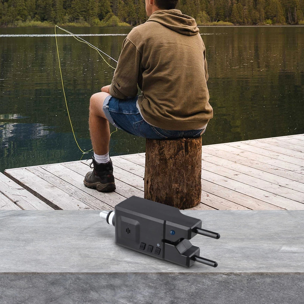 Smart Black Fishing Bite Alarm with Adjustable Volume and Tone Features