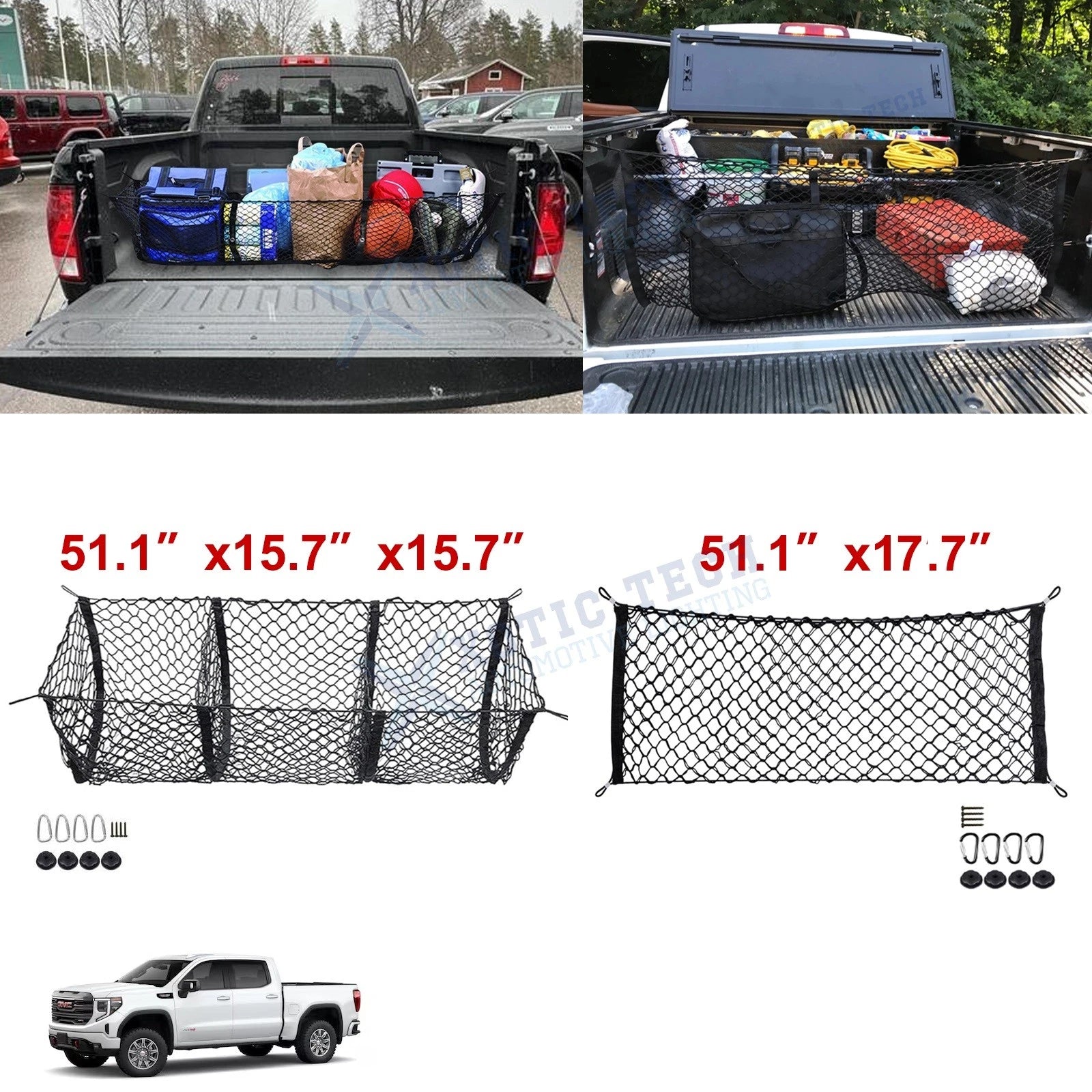 Cargo Mesh Trunk Organizer for GMC Sierra 1500 Canyon (2014–2020)
