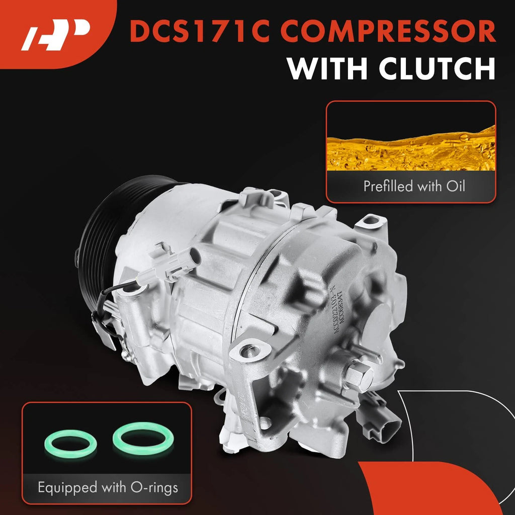 A/C Compressor with Clutch for Toyota Highlander (2014â2016)