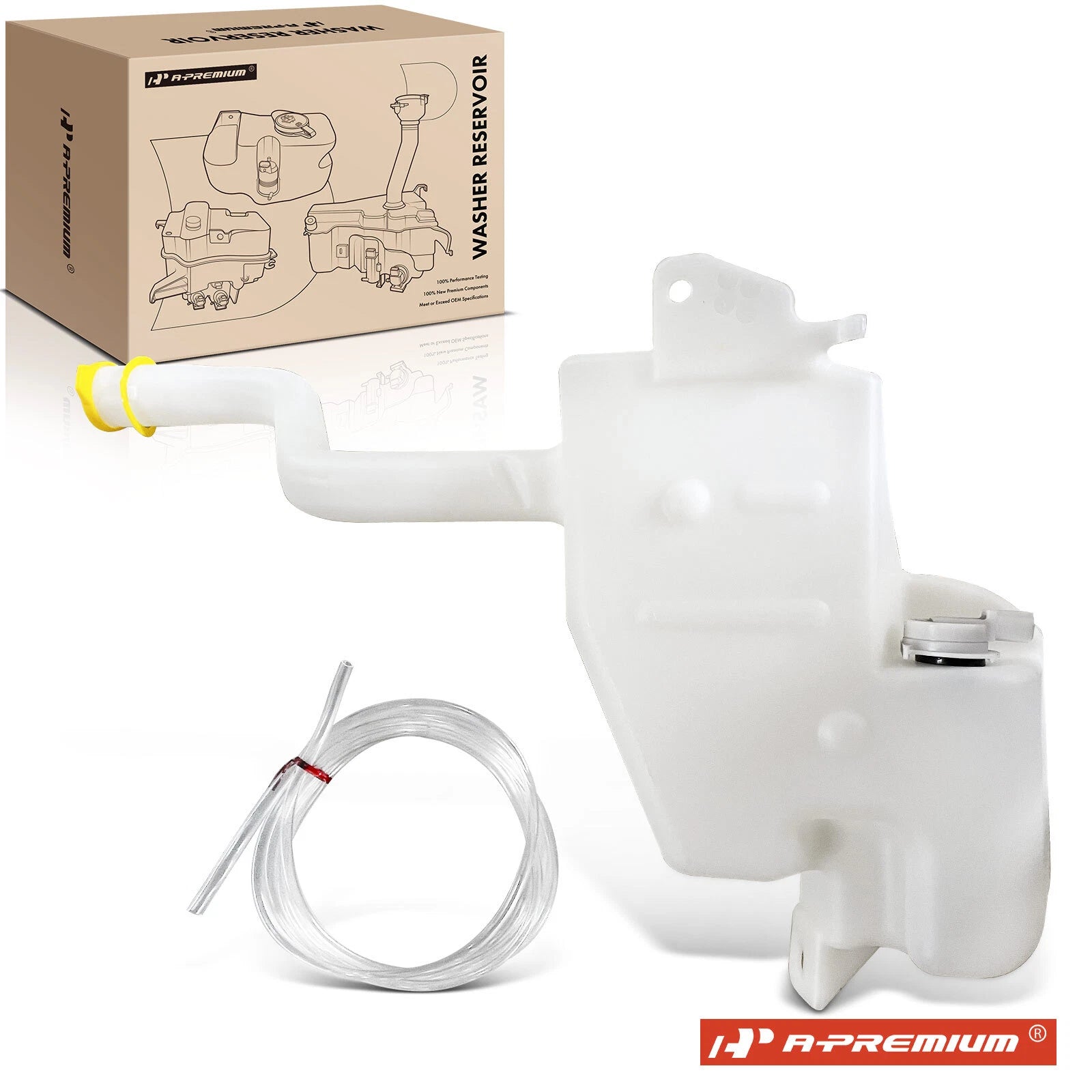 Windshield Washer Reservoir with Cap & Pump for Jeep Liberty (2002–2004)
