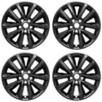 4 Black 17" Wheel Skins Hub Caps Full Rim Covers for Kia Sorento L LX 2016-2018