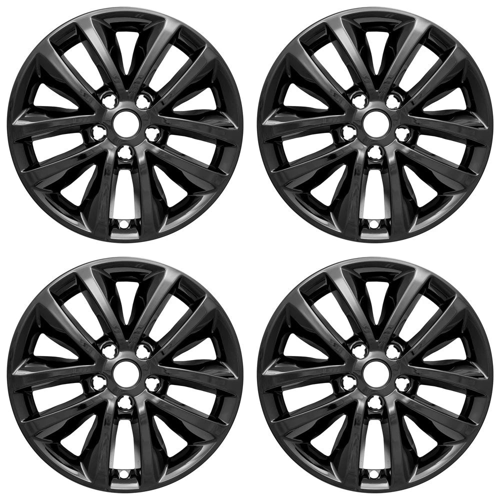4 Black 17" Wheel Skins Hub Caps Full Rim Covers for Kia Sorento L LX 2016-2018
