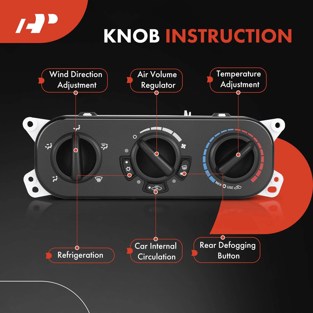 Air Conditioning Control Panel for Jeep Wrangler JL (2018-2023)
