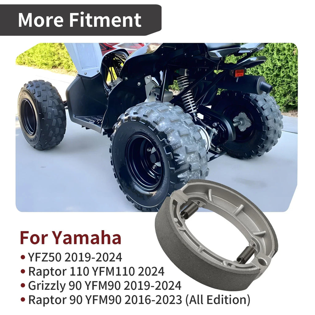 Rear Brake Shoes for Yamaha Grizzly 90 YFM90 (2019-2024)