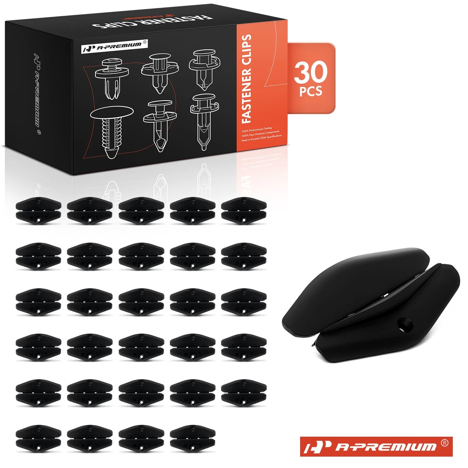 30Pcs Nylon Guide Clip Fasteners for Buick Chevrolet 