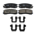 Set of 4 TRW Pro Rear Ceramic Slotted Brake Pads for Buick Chevy Oldsmobile Pontiac