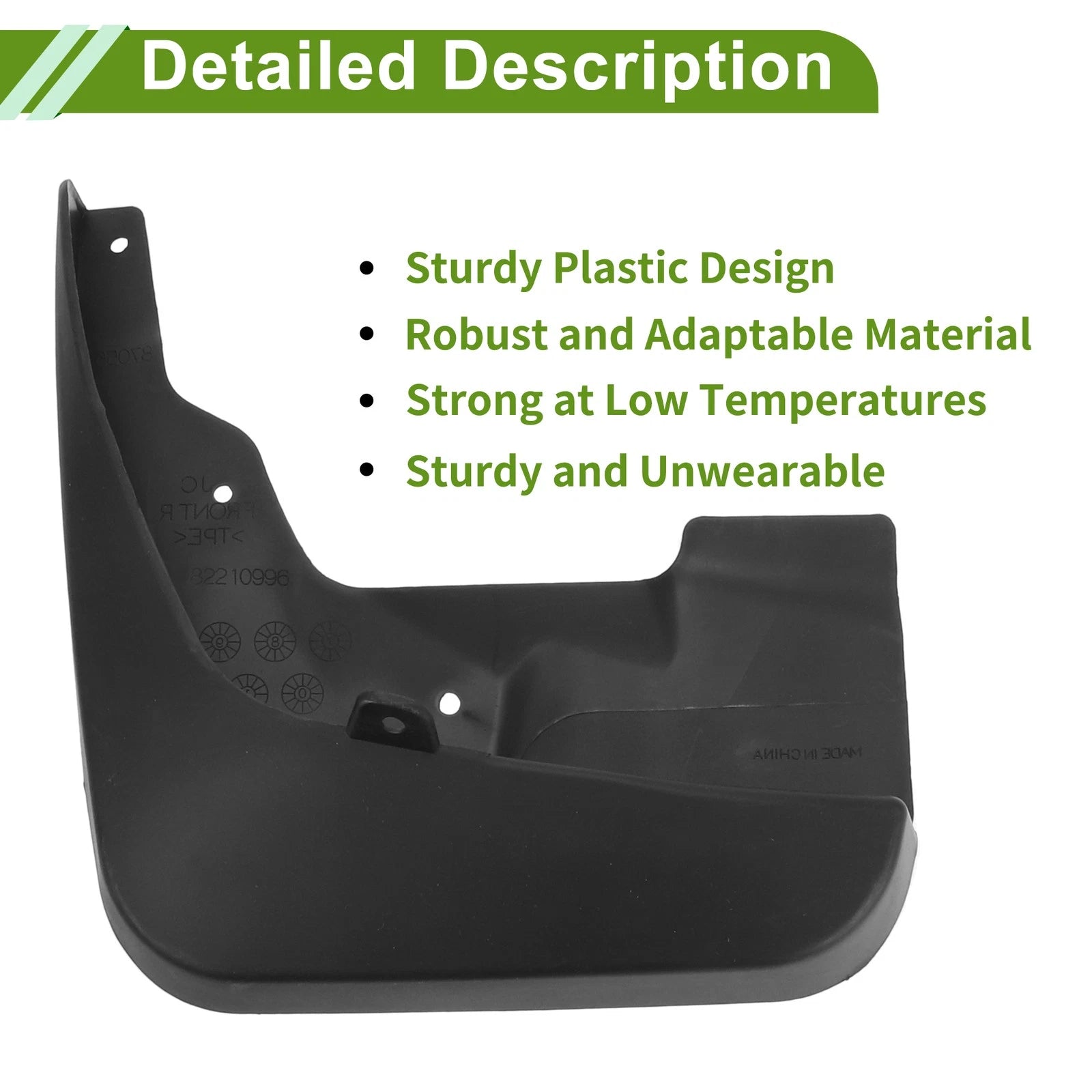 Set of 4 Mud Flaps Splash Guards for Dodge Journey (2007–2021)