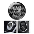 Carbon Fiber Keyless Start Button Cap Sticker for