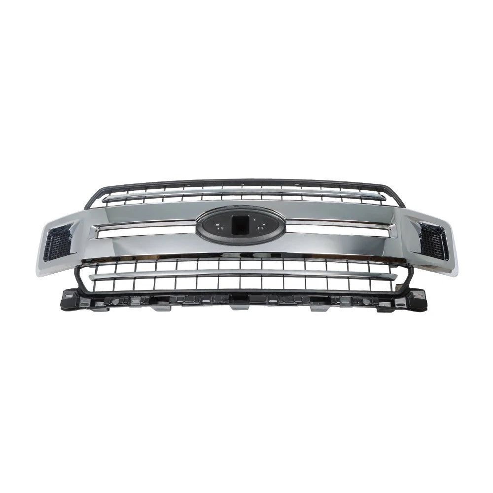 Chrome Front Upper Radiator Grille Assembly for Ford F-150 (2018–2020)