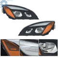 Full LED Black Headlights for Freightliner Cascadia (2018–2023)