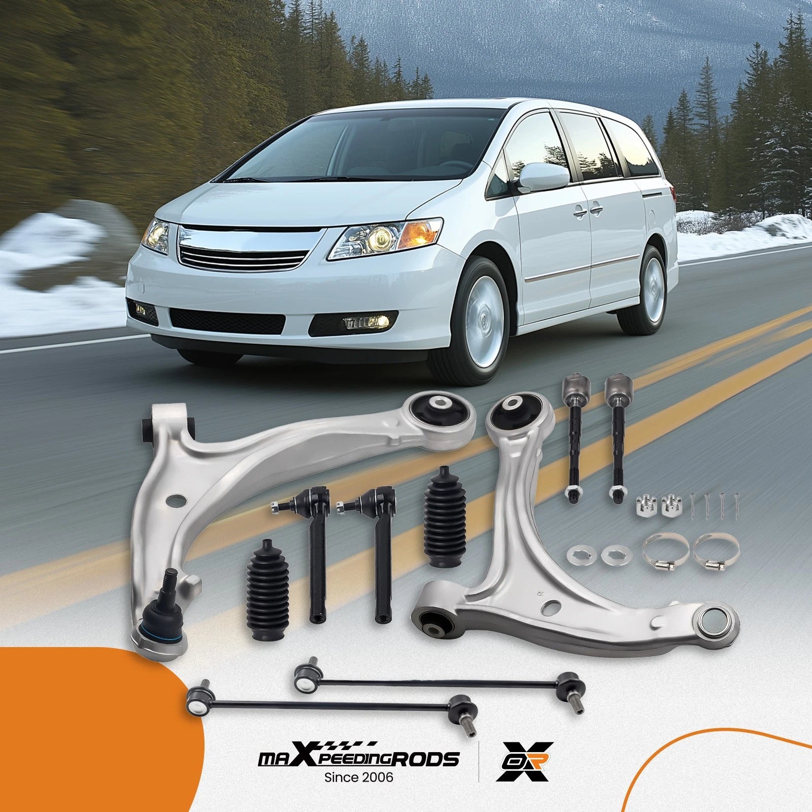 Set of 10 Suspension Kit Front Lower Control Arms for Honda Odyssey (2005–2010)