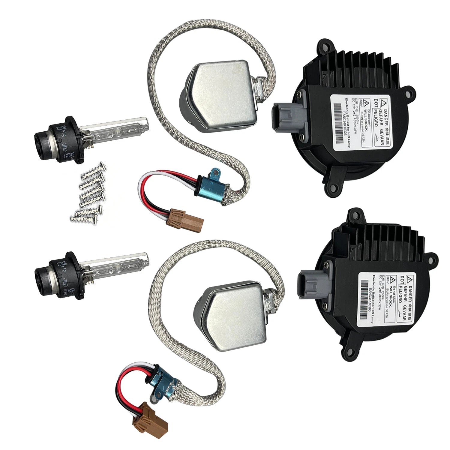 2X Xenon Ballast Igniter & HID D2S Bulb Kit for Nissan Maxima (2004–2015)