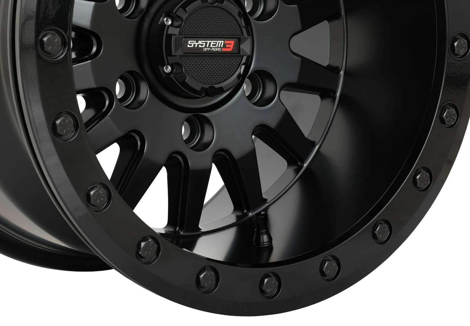 System 3 Sb8 Wheel 15x10 5+5 Matte Black for ATV/UTV (2000–2023)