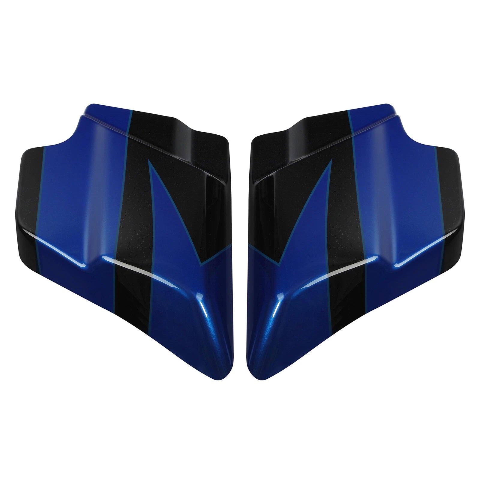 Battery Side Fairing Covers for Harley Touring (2009–2023) Candy Cobalt/Indigo Ink